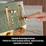 Morphy Richards Cassini 4 Slice Toaster Olive Green 800W 6 Power Levels view 6