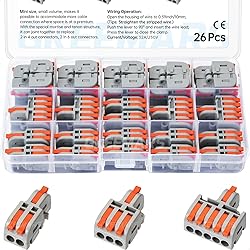 GKEEMARS 26Pcs Compact Splicing Connectors Wire