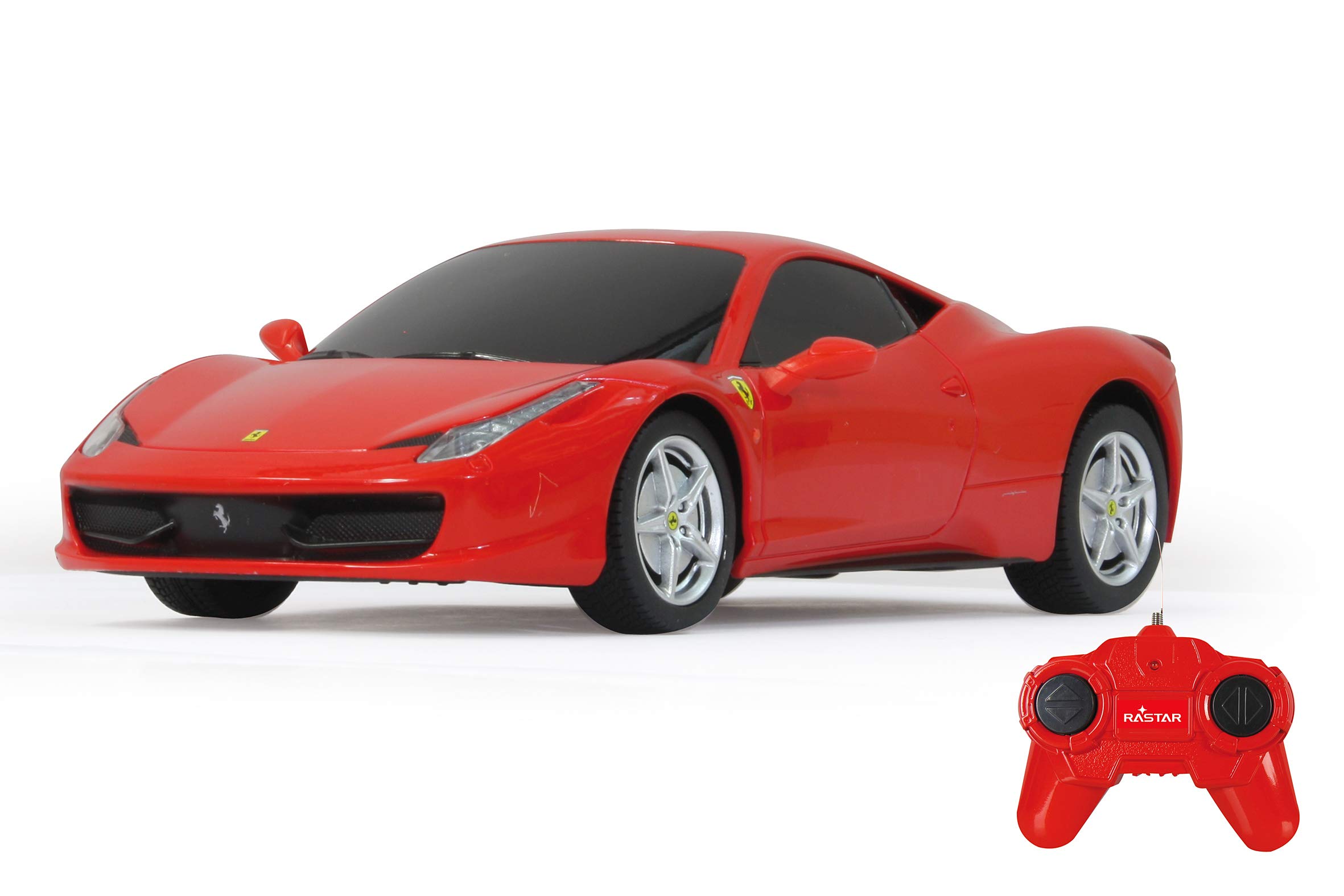 Jamara 404120 40 MHz 1:24 Scale Red Ferrari 458 Italia Deluxe Car