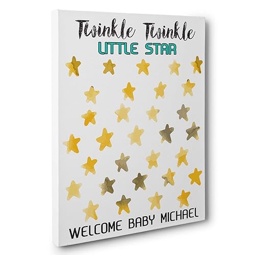 Amazon Com Twinkle Star Baby Shower Guestbook Canvas Wall Art Handmade Amazon Com Twinkle Star Baby Shower Guestbook Canvas Wall Art Handmade