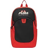 PUMA Kids' Rally Backpack, Candy Apple, One Size | Padded Laptop Sleeve, Water Bottle Pockets and Adjustable Straps