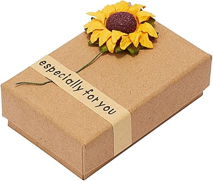 RIsxffp Papel Kraft Rose Girasol Diseño Broche Pulsera Collar ...