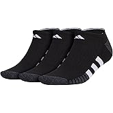 adidas Mens Cushioned No Show Socks Low Profile With Arch Compression (3-pair)