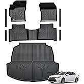 GALVAGNITE Floor Mats for Toyota Corolla 2020-2026, All Weather Floor Mats Trunk Cargo Liner and Door Sill Guards Accessories, Full Coverage Set (Fit Sedan Models)