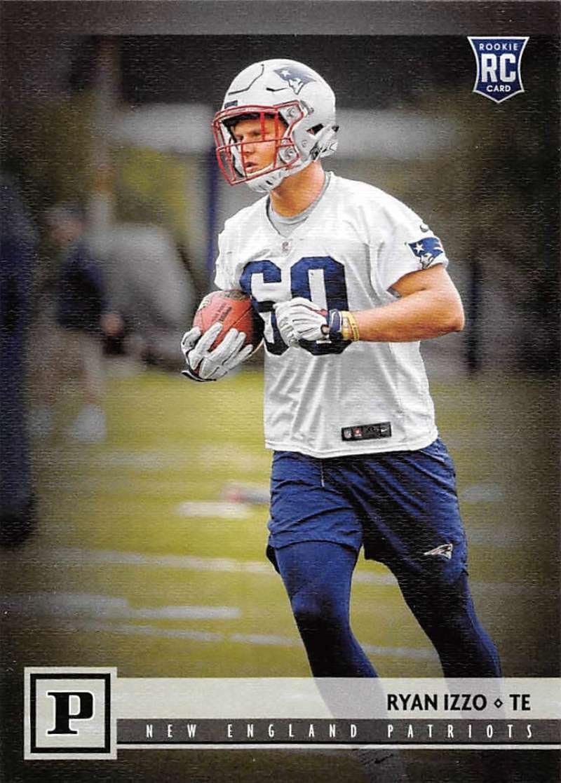 Amazon Com 2018 Panini Nfl Football 383 Ryan Izzo New England Patriots Rc Rookie Card Collectibles Fine Art