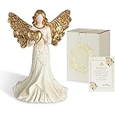 Storieme 50th Birthday Gifts for Her: Happy Birthday Present for Women Mom Daughter Sister Friends - 50th Wedding Anniversary Gold Angel Figurine Decorations