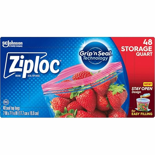 DRACB003103CT – ZIPLOC DOUBLE ZIPPER STORAGE BAGS