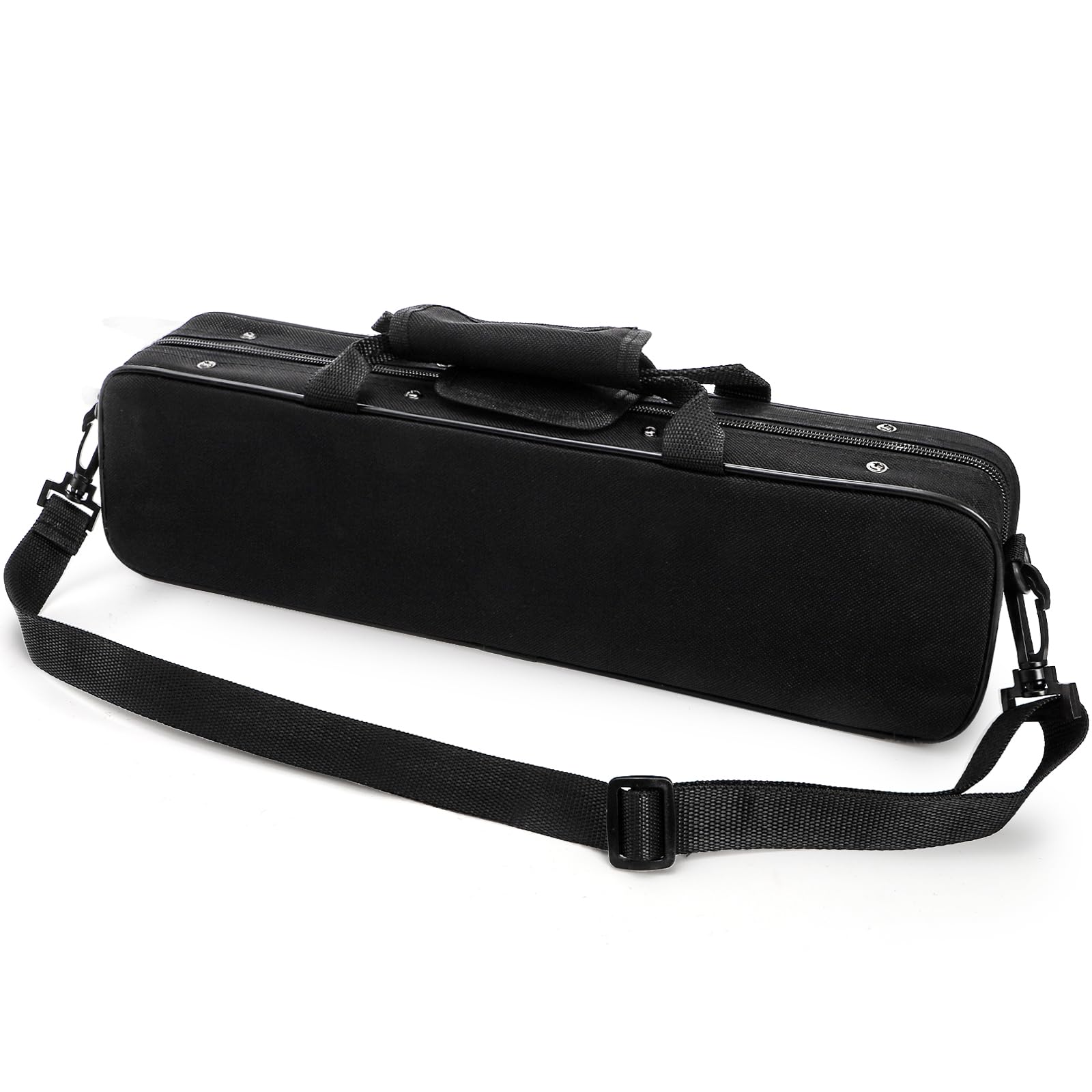 Photo 1 of Tosnail Flute Case, Flute Bag Hard Shell with Adjustable Shoulder Strap, Clarinet Case Carrying Bag Hard for 16 Holes Flute