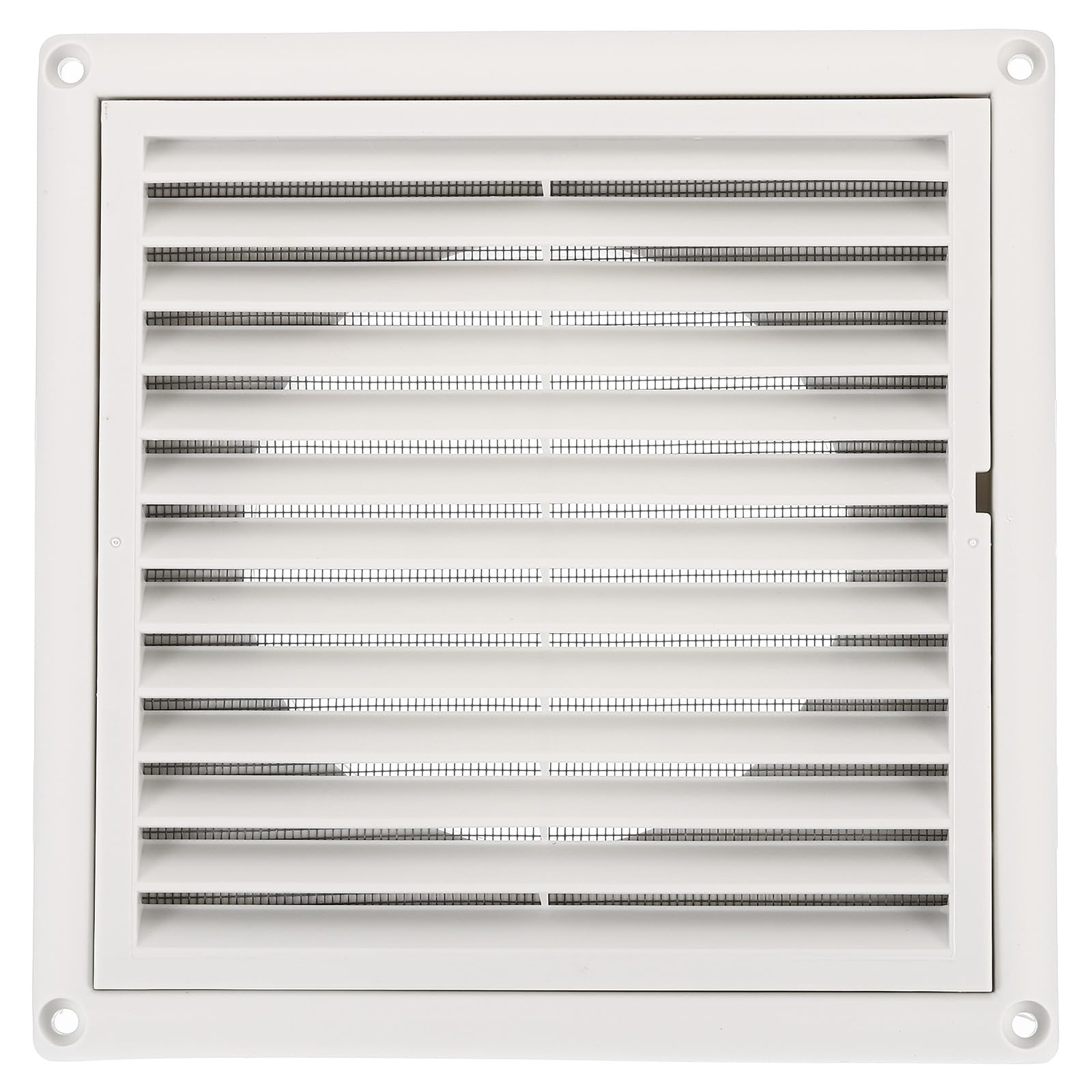 PATIKIL 5 Inch Dryer Vent Cover, Exterior Wall Exhaust Vent Air Grille Louvered Screen Mesh ABS Plastic for HVAC Kitchen Bathroom Outdoor