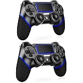 Lyyes PS4 Controller 2 Pack, Wireless PS4 Controllers with Non-Slip Grip Motion Sensing Compatible for PS4 Console