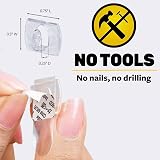 Command Decorating Clips 2x 20 Mini Hooks 24 Strips Clear Removable Wall view 3