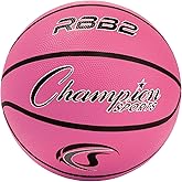 Champion Sports® Rubber Basketballs – Heavy Duty Pro-Style, Indoor/Outdoor Use, Premium Basketball Equipment for Physical Education, Various Sizes & Colors (Size 3, 5, 6, 7)