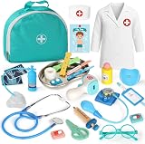 Lehoo Castle Kids Doctors Set 36 Piece Pretend Play Medical Kit Wood view 1
