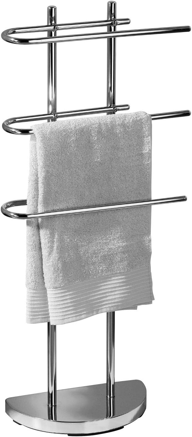 Taylor & Brown Free Standing 3 Arm Chrome Towel Rail Stand H94 x W40.5 x D18cm
