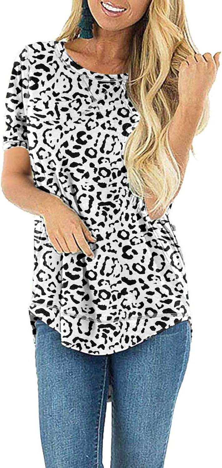 HIYIYEZI Fall Tops for Women Long Sleeve Side Split Casual Loose Tunic Top at  Women’s Clothing store