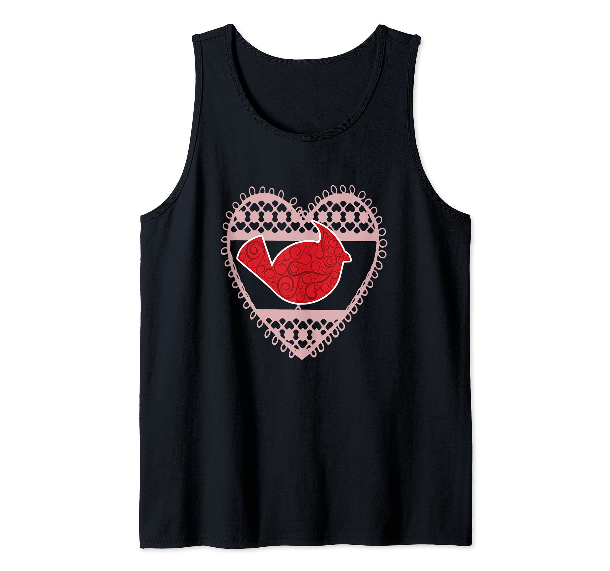 Red Cardinal Bird Love Bird Watching Vintage Tank Top