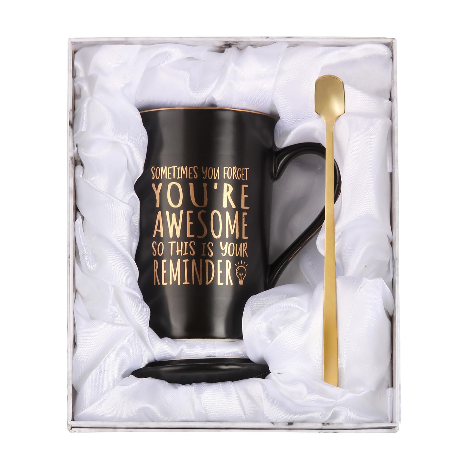 Photo 1 of **Broken /chipped SMALL BOTTOM DISH**DIDOSJME Sometimes You Forget You're Awesome Mug – Inspirational Thank You Gift for Men & Women, Perfect Teacher Appreciation, Coworker, Nurse Gift, 14oz