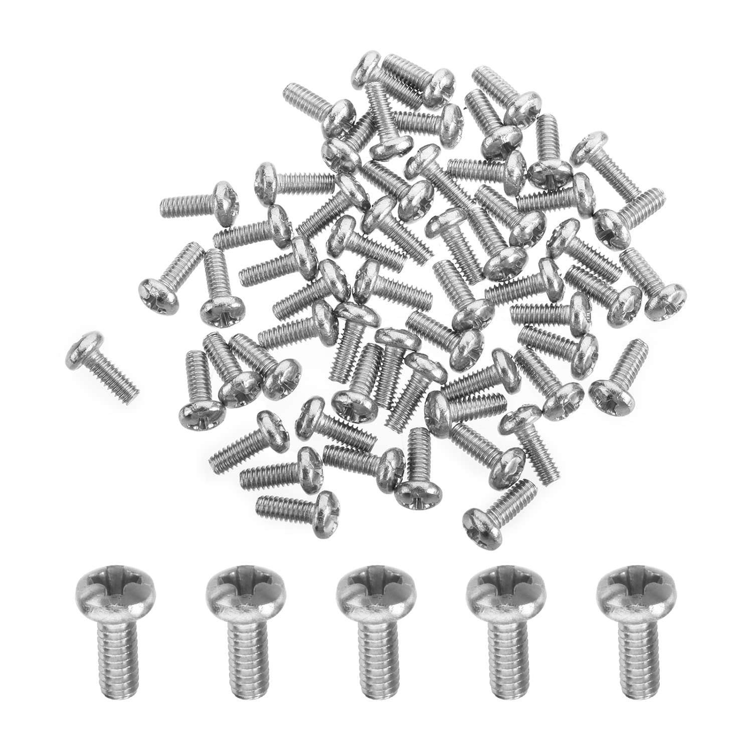 MroMax M2 x 5mm Machine Screws Pan Phillips Cross