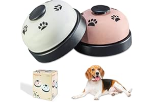 HANIML Dog Training Bell Dog Bell for Door Potty Training Dog Cat Door Bell Set of 2 Dog Cat Pet Go Outside Bells with Animal Paw Prints