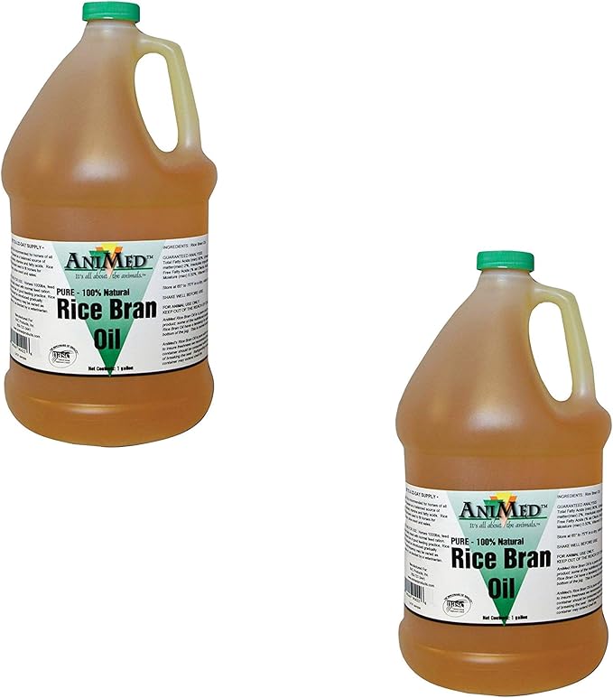 Amazon Com Animed Rice Bran Oil 128 Oz Horse Nutritional