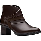 Clarks Women's Shaya Sky Dark Brown Leather 9.5 M