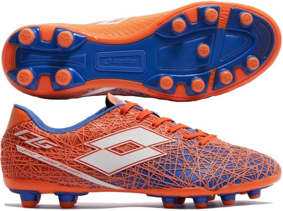 Lotto Men's LZG VIII 200 FG Football Boots, Orange/White (Fant Fl/Wht