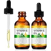 Redshine Vitamin E Oil Blend 75,000 IU-Pure Vitamin E Oil for Skin 2Pack- Face and Scars- Body Bath Oils Moisturizing Dry Skin- Easy to Absorb- 4Fl Oz