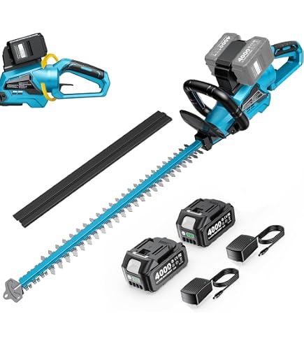 Amazon.com : SENIX 40V Max 24-Inch Cordless Hedge Trimmer with 2