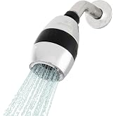 Niagara Conservation N2615CH Tri-Max 1-Spray with 0.5-1.5 GPM 2-in. Wall Mount Adjustable Fixed Shower Head in Chrome, 1-Pack | Bathroom Shower Head Sprayer with Pressure Compensation