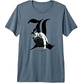 Death Note Old English L Anime Premium Tri-blend T-Shirt
