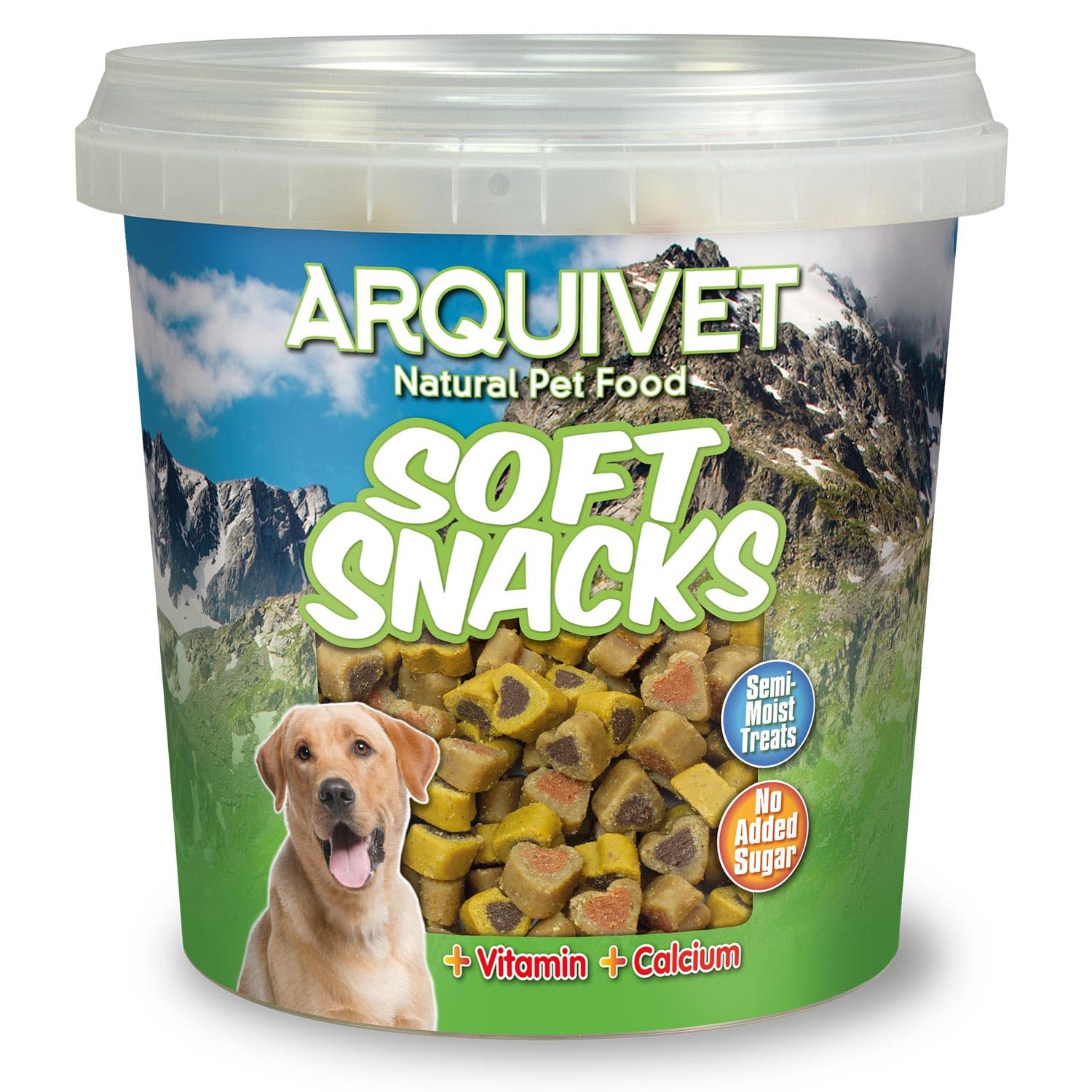 Arquivet - Soft snacks - Hearts mix with chicken, game meat, lamb, salmon and rice - 800 g - Dog treats โ image 1