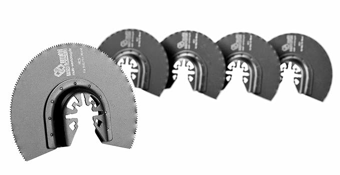 MW multi werkzeug® 5 Stück HCS Universal Multitool Segment-Sägeblätter 88mm für Holz, Gips und Kunststoff passend für AEG, Bo