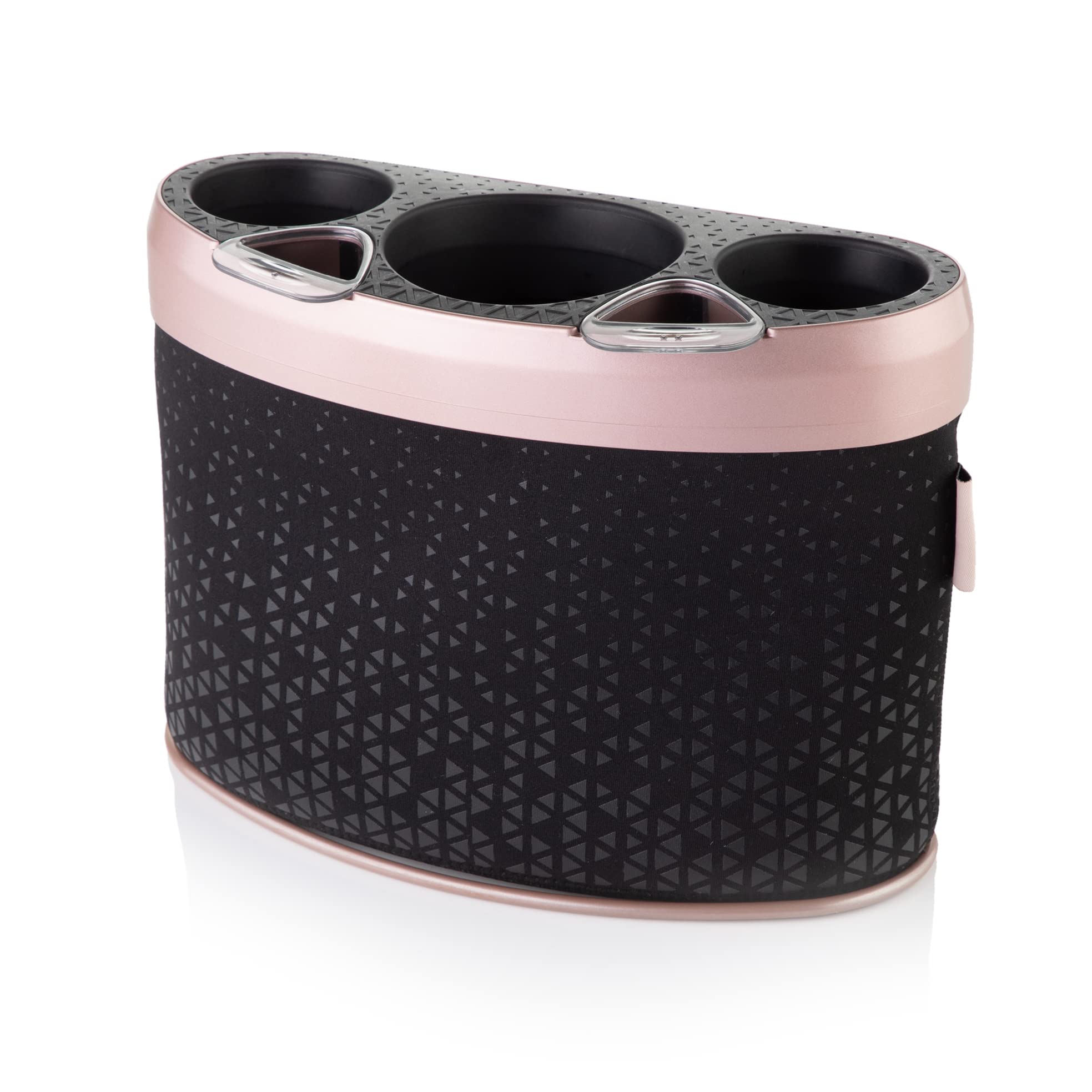 Minky Homecare Neoprene Styling Dock, Hair Tool Organizer for Bathroom Countertop/Dresser, Rose Gold/Black