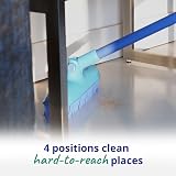 Spontex Catch & Clean Indoor Rubber Broom Dustpan Set Pet Hair Removal view 4