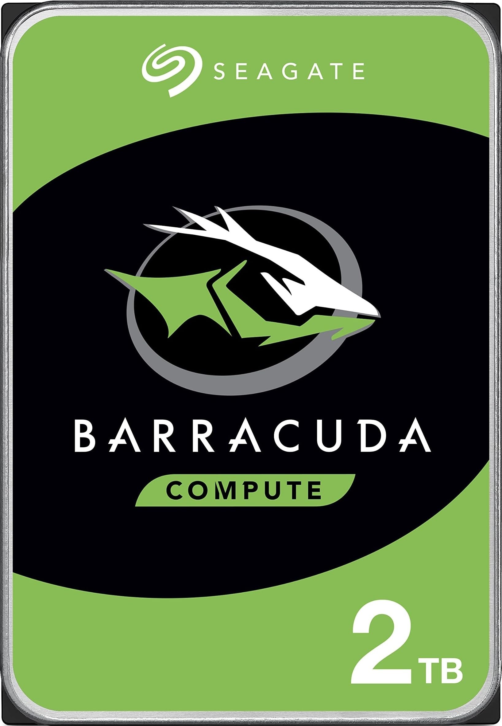 Disco duro interno Seagate BarraCuda de 2 TB HDD - 3,5 pulgadas SATA 6 Gb/s 7200 RPM 256 MB de caché - Embalaje sin frustraciones (ST2000DM008/ST2000DMZ08)
