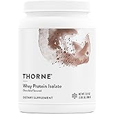 THORNE - Whey Protein Isolate - 21 Grams of Easy-to-Digest Whey Protein Powder - NSF Certified for Sport - Chocolate - 31.9 Ounces - 30 Servings