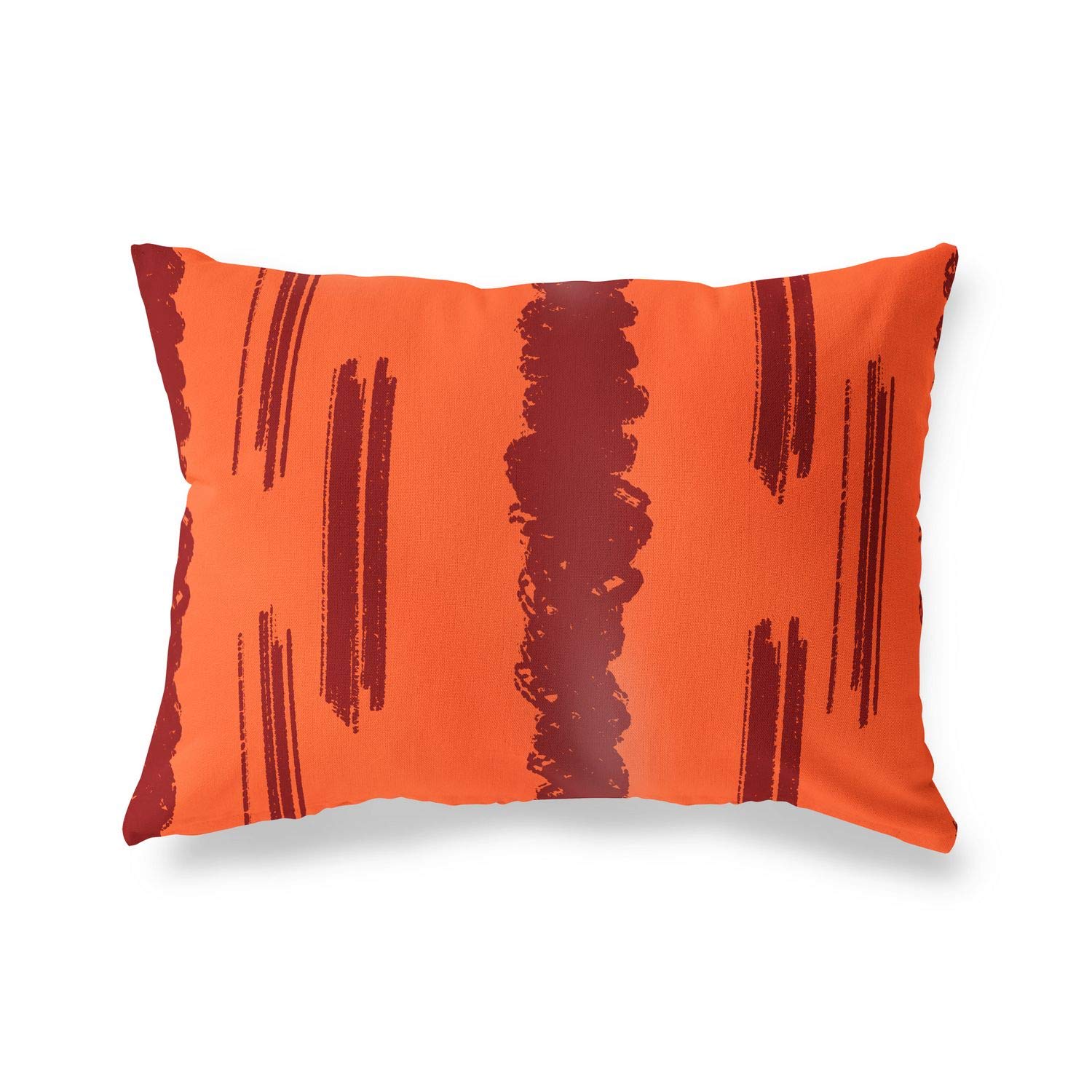 BonaMaison Decorative Cushion Cover, Orange Bordeux Throw Pillow Covers, Home Decorative Pillowcases for Livingroom, Sofa, Bedroom, Size: 45X60 Cm - Designed and Manufactured in Turkey