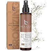 Self Tanner Spray - USA Made with Natural & Organic Ingredients, Fast Drying Spray Tan for Pale Skin, Non Toxic Gradual Tanni