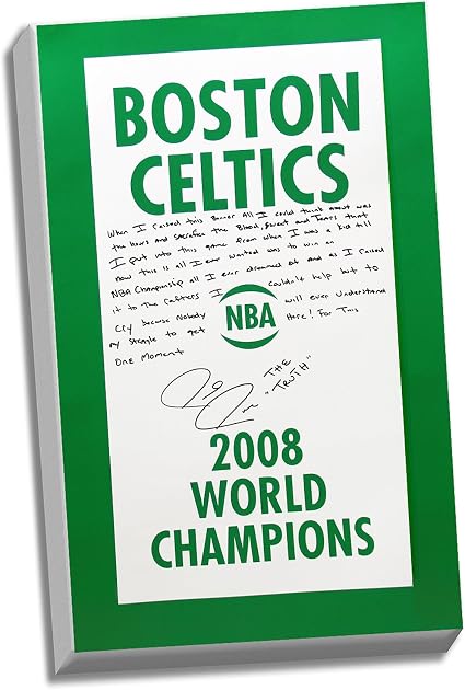 Steiner Sports Nba Boston Celtics 22x26 Paul Pierce Facsimile