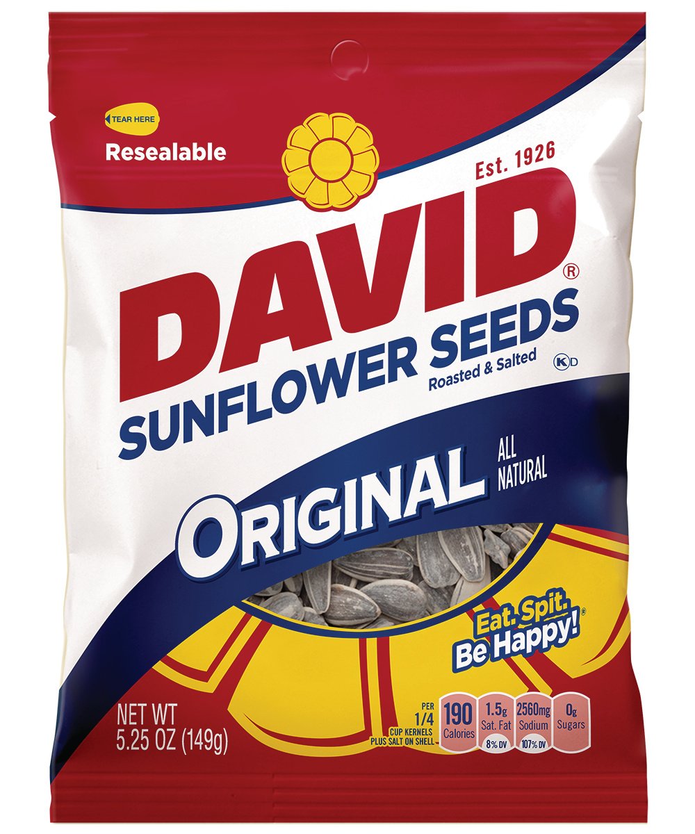 David Sunflower Seeds Original Flavor, 5.25Ounce Bags