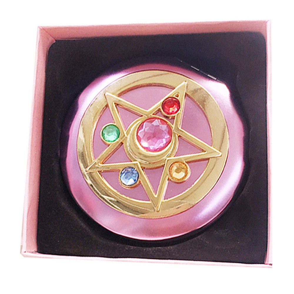 FYMSM Sailor Moon Moonlight Memory Series Crystal Star Mirror Case Cosmetic Make up Mirror Gift