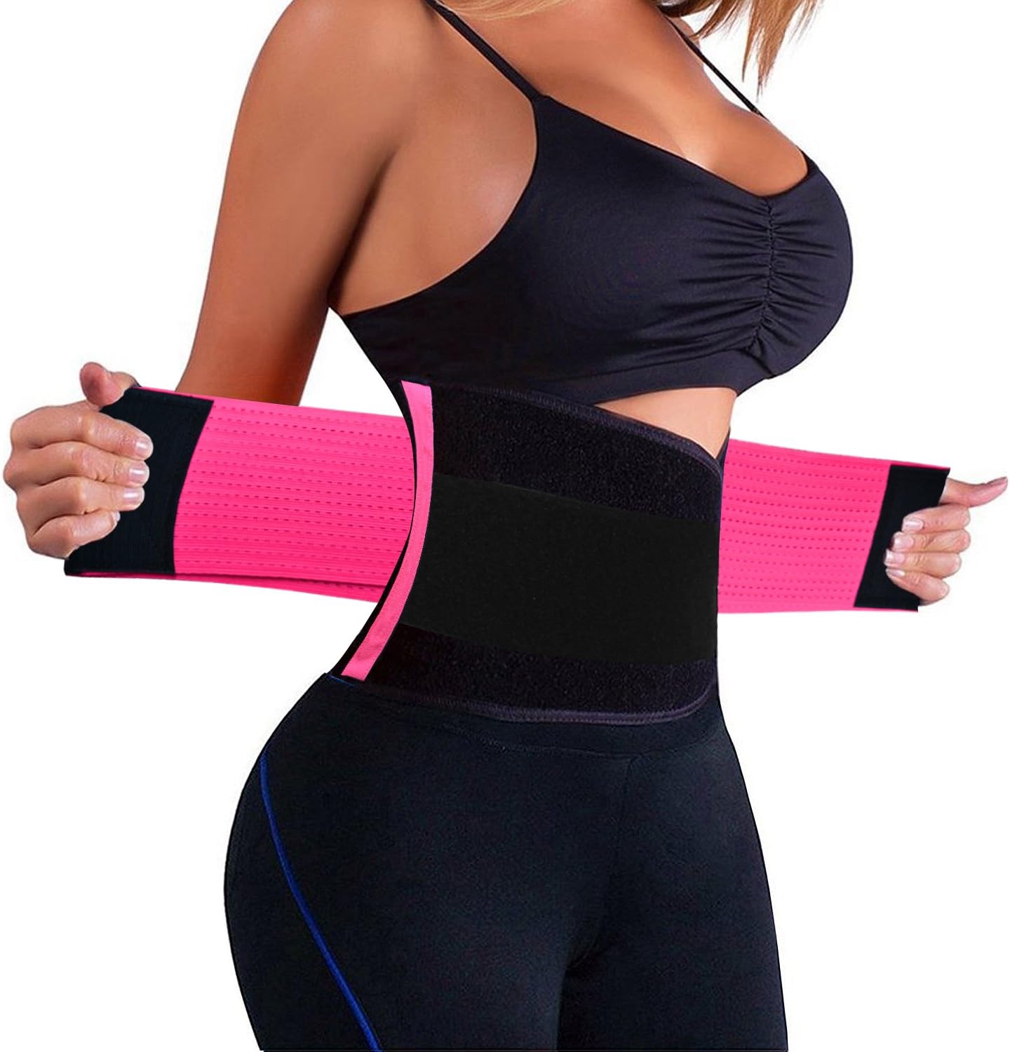 KOOCHY Waist Trainer Belt for Women-Waist Cincher Trimmer Weight Loss Belt-Tummy Control Slimming Body Shaper Belt