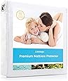 Linenspa Premium Smooth Fabric Mattress Protector-100% Waterproof-Hypoallergenic-Vinyl Free Protector, Twin, White