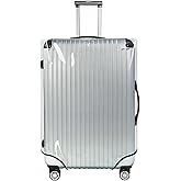 Explore Land Clear Luggage Cover Tough Protector Fits for 30 Inches Suitcase for Travel Airplane (PVC, XL)
