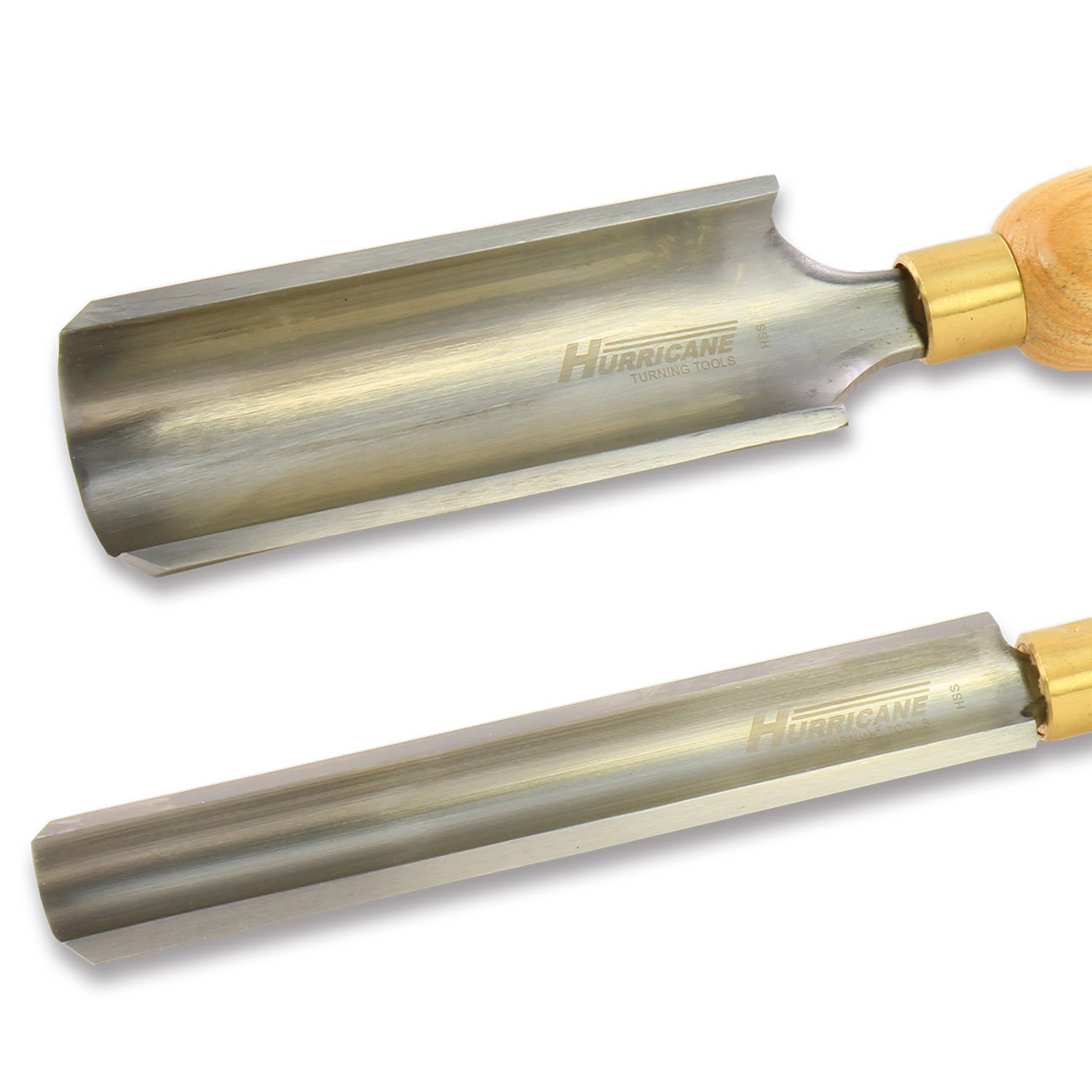 Hurricane Turning Tools, Woodturning Two Piece Roughing Gouge Set, 2