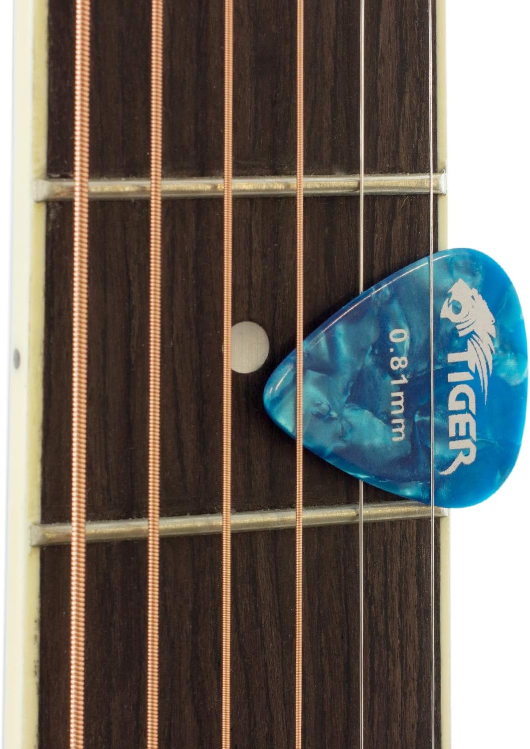 Guitar Picks with Storage Tin - 12 Medium Guitar Plectrums TIGER GAC14, Celluloid, Mixed Gauge - Image 5