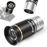 Astromania Telescope Eyepiece 1.25" Gold Line 66&deg; Ultra Wide Angle Lens 9mm | HD FMC Telescope Accessory, Long Eye Relief, Wider UWA Telescope Lense, For Planets Deep Sky Astronomy Objects, Filter Thread
