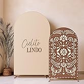 Mindsoft 2 Pcs Cielito Lindo Arch Backdrop Cover 6ft and 7.2ft Spandex Stand Cover for Mexican Baby Show Birthday Wedding Bridal Shower Party Decorations