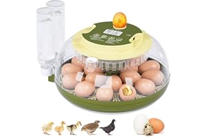 ETEGOW Egg Incubator for Hatching Eggs,Automatic Egg Turning and Humidity Control,Incubators for Chicken, Ducks, Goose, Pigeon, Quail, Parrot Incubator for Farm, Lab, Science Classroom, Home -18 Egg Capacity