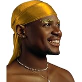 1 Pack Silk Durag for Men and Women Gift Set, Silky Satin Do Rag